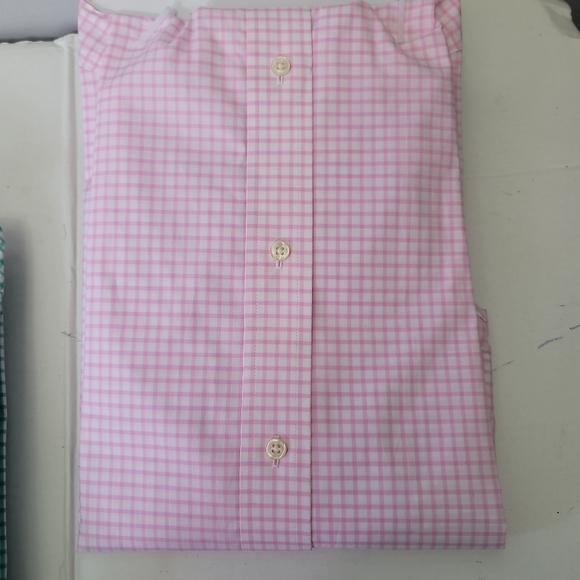 Polo Ralph Lauren Classic Fit Spread Collar Checked Poplin Dress Shirt - Picture 13 of 13